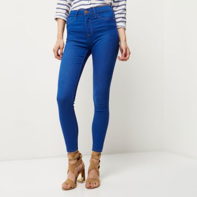 Bright blue wash Molly jeggings
